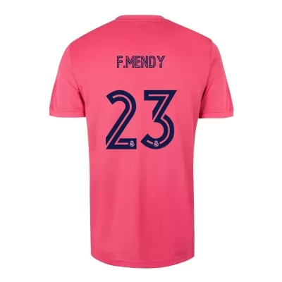 Niño Fútbol Camiseta Ferland Mendy #23 2ª Equipación Rosado 2020/21 La Camisa Chile