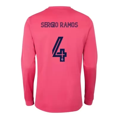 Niño Fútbol Camiseta Sergio Ramos #4 2ª Equipación Rosado 2020/21 La Camisa Chile