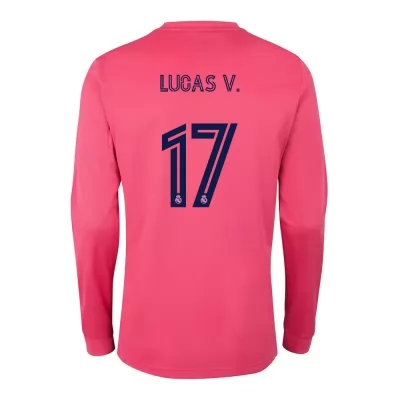 Niño Fútbol Camiseta Lucas Vazquez #17 2ª Equipación Rosado 2020/21 La Camisa Chile