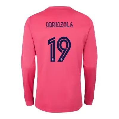 Niño Fútbol Camiseta Alvaro Odriozola #19 2ª Equipación Rosado 2020/21 La Camisa Chile