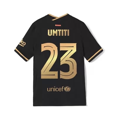 Niño Fútbol Camiseta Samuel Umtiti #23 2ª Equipación Negra 2020/21 La Camisa Chile