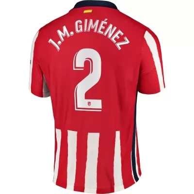 Niño Fútbol Camiseta Jose Gimenez #2 1ª Equipación Roja 2020/21 La Camisa Chile