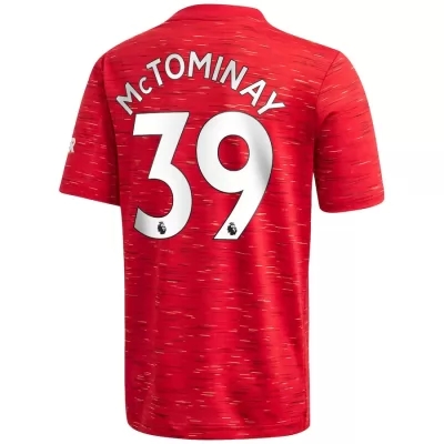 Niño Fútbol Camiseta Scott McTominay #39 1ª Equipación Roja 2020/21 La Camisa Chile