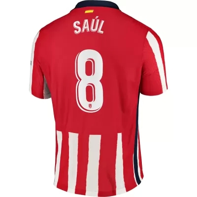 Niño Fútbol Camiseta Saul Niguez #8 1ª Equipación Roja 2020/21 La Camisa Chile