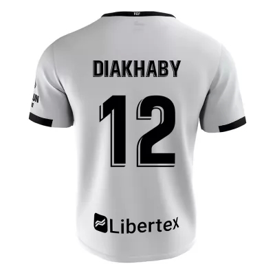 Niño Fútbol Camiseta Mouctar Diakhaby #12 1ª Equipación Blanco 2020/21 La Camisa Chile