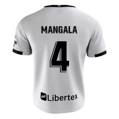 Niño Fútbol Camiseta Eliaquim Mangala #4 1ª Equipación Blanco 2020/21 La Camisa Chile