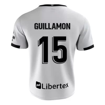 Niño Fútbol Camiseta Hugo Guillamon #15 1ª Equipación Blanco 2020/21 La Camisa Chile