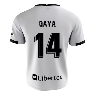 Niño Fútbol Camiseta Jose Gaya #14 1ª Equipación Blanco 2020/21 La Camisa Chile