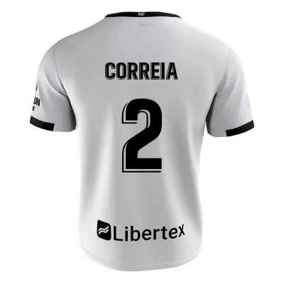 Niño Fútbol Camiseta Thierry Correia #2 1ª Equipación Blanco 2020/21 La Camisa Chile