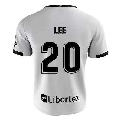 Niño Fútbol Camiseta Kang-in Lee #20 1ª Equipación Blanco 2020/21 La Camisa Chile