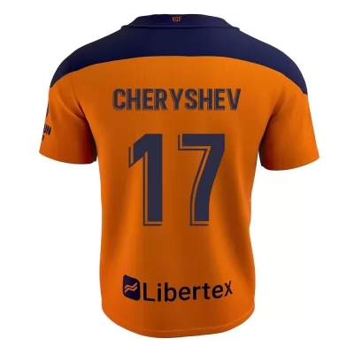 Niño Fútbol Camiseta Denis Cheryshev #17 2ª Equipación Naranja 2020/21 La Camisa Chile