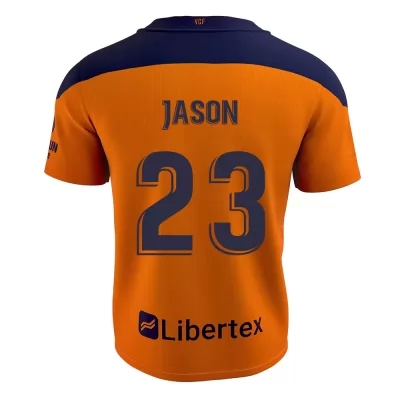Niño Fútbol Camiseta Jason #23 2ª Equipación Naranja 2020/21 La Camisa Chile