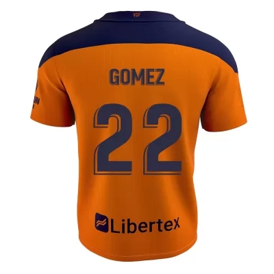 Niño Fútbol Camiseta Maxi Gomez #22 2ª Equipación Naranja 2020/21 La Camisa Chile