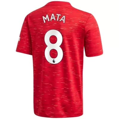 Niño Fútbol Camiseta Juan Mata #8 1ª Equipación Roja 2020/21 La Camisa Chile