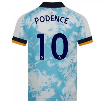 Niño Fútbol Camiseta Daniel Podence #10 2ª Equipación Blanco Azul 2020/21 La Camisa Chile