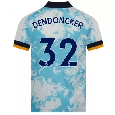 Niño Fútbol Camiseta Leander Dendoncker #32 2ª Equipación Blanco Azul 2020/21 La Camisa Chile
