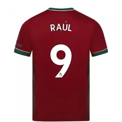Niño Fútbol Camiseta Raul Jimenez #9 3ª Equipación Carmín 2020/21 La Camisa Chile