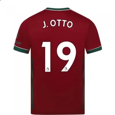 Niño Fútbol Camiseta Jonny Otto #19 3ª Equipación Carmín 2020/21 La Camisa Chile