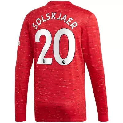Niño Fútbol Camiseta Ole Gunnar Solskjaer #20 1ª Equipación Roja 2020/21 La Camisa Chile