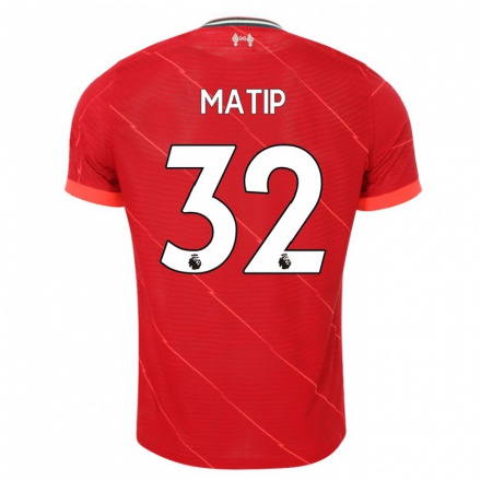 Hombre Fútbol Camiseta Joel Matip #32 Rojo 1ª Equipación 2021/22 La Camisa Chile