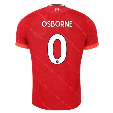 Hombre Fútbol Camiseta Niall Osborne #0 Rojo 1ª Equipación 2021/22 La Camisa Chile