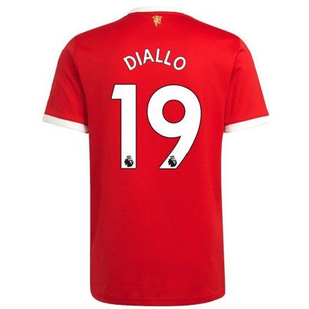 Hombre Fútbol Camiseta Amad Diallo #19 Rojo 1ª Equipación 2021/22 La Camisa Chile