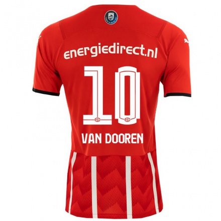 Hombre Fútbol Camiseta Kayleigh Van Dooren #10 Rojo 1ª Equipación 2021/22 La Camisa Chile