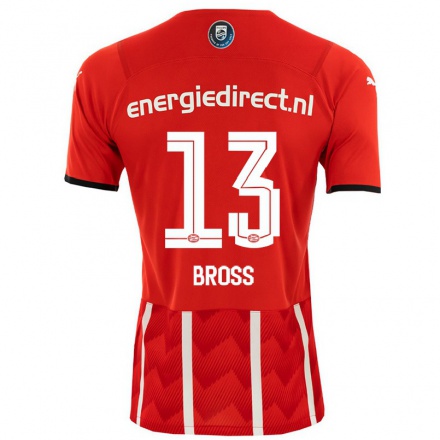 Hombre Fútbol Camiseta Melanie Bross #13 Rojo 1ª Equipación 2021/22 La Camisa Chile