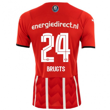 Hombre Fútbol Camiseta Esmee Brugts #24 Rojo 1ª Equipación 2021/22 La Camisa Chile