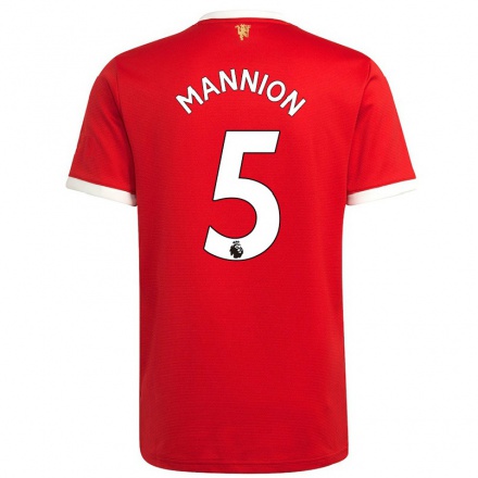 Hombre Fútbol Camiseta Aoife Mannion #5 Rojo 1ª Equipación 2021/22 La Camisa Chile