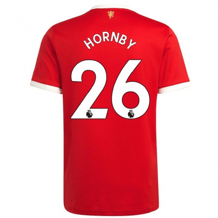 Hombre Fútbol Camiseta Megan Hornby #26 Rojo 1ª Equipación 2021/22 La Camisa Chile