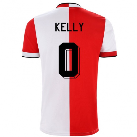 Hombre Fútbol Camiseta Liam Kelly #0 Rojo Blanco 1ª Equipación 2021/22 La Camisa Chile