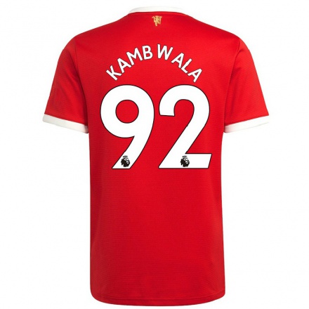 Hombre Fútbol Camiseta Willy Kambwala #92 Rojo 1ª Equipación 2021/22 La Camisa Chile