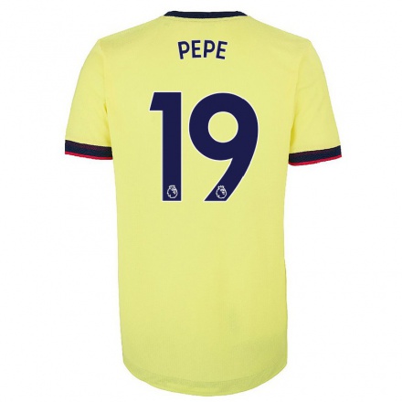 Hombre Fútbol Camiseta Nicolas Pepe #19 Rojo Blanco 1ª Equipación 2021/22 La Camisa Chile