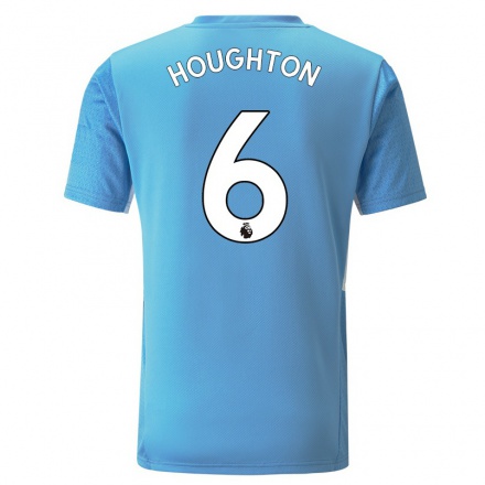 Hombre Fútbol Camiseta Steph Houghton #6 Azul 1ª Equipación 2021/22 La Camisa Chile