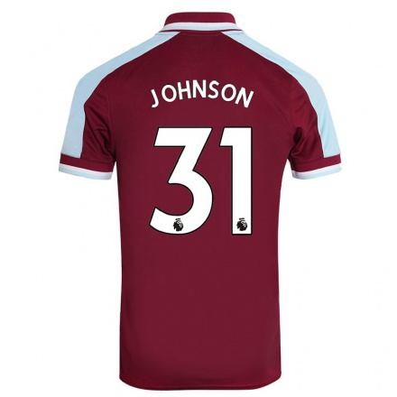 Hombre Fútbol Camiseta Ben Johnson #31 Granate 1ª Equipación 2021/22 La Camisa Chile