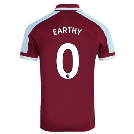 Hombre Fútbol Camiseta George Earthy #0 Granate 1ª Equipación 2021/22 La Camisa Chile