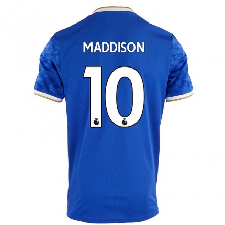 Hombre Fútbol Camiseta James Maddison #10 Azul Real 1ª Equipación 2021/22 La Camisa Chile