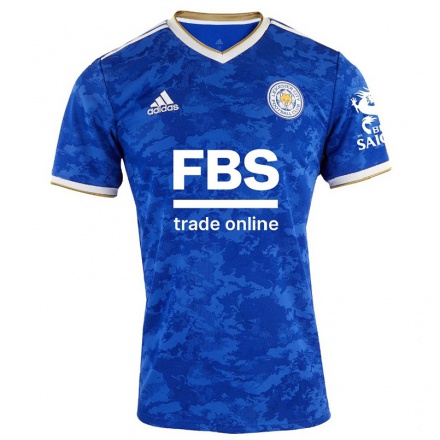 Hombre Fútbol Camiseta Harvey Barnes #7 Azul Real 1ª Equipación 2021/22 La Camisa Chile