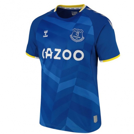 Hombre Fútbol Camiseta Mason Holgate #4 Azul Real 1ª Equipación 2021/22 La Camisa Chile