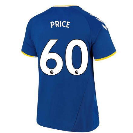 Hombre Fútbol Camiseta Isaac Price #60 Azul Real 1ª Equipación 2021/22 La Camisa Chile