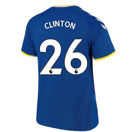 Hombre Fútbol Camiseta Grace Clinton #26 Azul Real 1ª Equipación 2021/22 La Camisa Chile