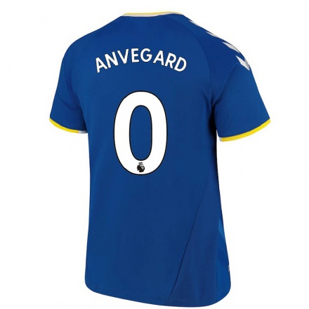 Hombre Fútbol Camiseta Anna Anvegard #0 Azul Real 1ª Equipación 2021/22 La Camisa Chile