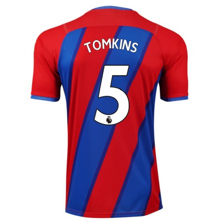 Hombre Fútbol Camiseta James Tomkins #5 Azul Real 1ª Equipación 2021/22 La Camisa Chile