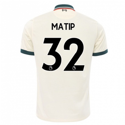 Hombre Fútbol Camiseta Joel Matip #32 Beige 2ª Equipación 2021/22 La Camisa Chile
