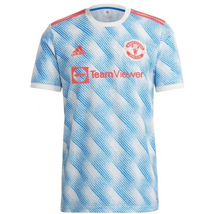 Hombre Fútbol Camiseta Emily Ramsey #1 Azul Blanco 2ª Equipación 2021/22 La Camisa Chile