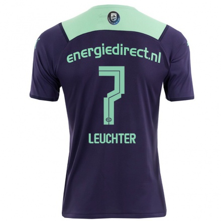 Hombre Fútbol Camiseta Romee Leuchter #7 Violetaa Oscuro 2ª Equipación 2021/22 La Camisa Chile