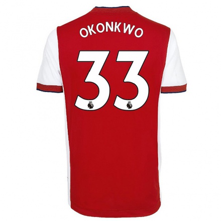 Hombre Fútbol Camiseta Arthur Okonkwo #33 Amarillo 2ª Equipación 2021/22 La Camisa Chile