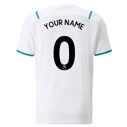 Hombre Fútbol Camiseta Tu Nombre #0 Blanco 2ª Equipación 2021/22 La Camisa Chile
