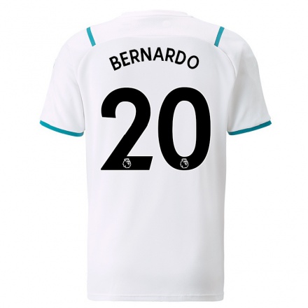 Hombre Fútbol Camiseta Bernardo Silva #20 Blanco 2ª Equipación 2021/22 La Camisa Chile